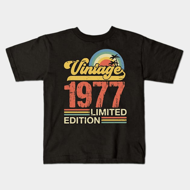 Retro vintage 1977 limited edition Kids T-Shirt by Crafty Pirate 